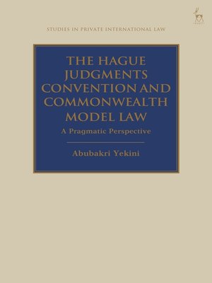 cover image of The Hague Judgments Convention and Commonwealth Model Law